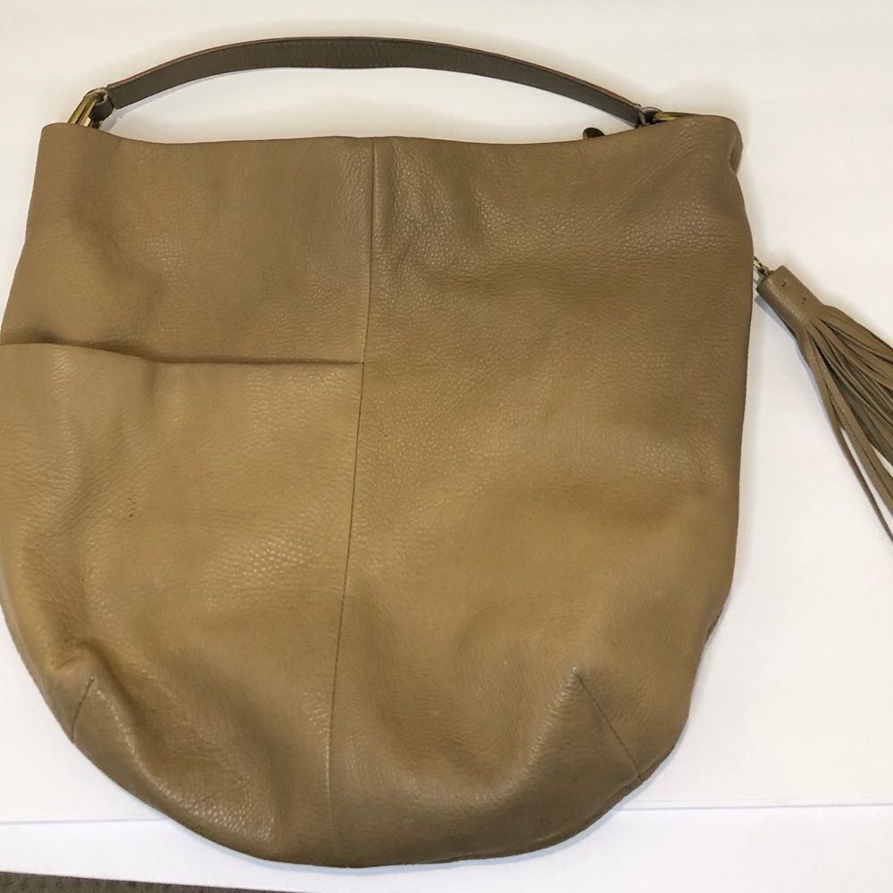 Hobo tan tassel bag purse